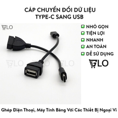 Cáp Chuyển OTG Cổng Type-C Sang USB 10cm