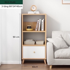 [Hỏa Tốc HCM] Kệ Sách Gỗ Đa Tầng Trang Trí Sang Trọng Phong Cách Bắc Âu