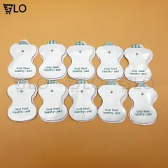 Combo 10 Miếng Dán Màu Trắng Điện Cực Dùng Cho Máy Massage Trị Liệu