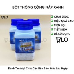 Bột Thông Tắc Sinh Học Nắp Xanh Làm Sạch, Bảo Vệ Đường Ống Bồn Rửa Mặt, Chậu Rửa Bát, Khử Mùi Hôi 260g