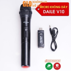 Micro Karaoke Không Dây Cho Loa Kéo Daile V10