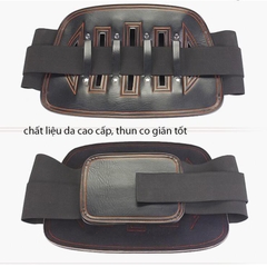 Đai Lưng Cột Sống, Thoát Vị Đĩa Đệm, Đau Lưng Ngồi Nhiều Chống Gù, 3 Lớp Dày Bằng Da Cao Cấp Nhật Bản