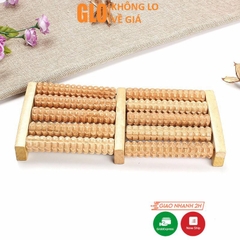 Bàn Lăn Massage Chân Bằng Gỗ 10 Thanh