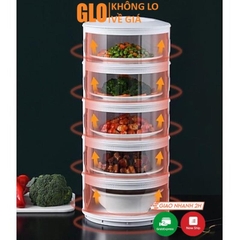 Lồng Bàn 5 Tầng Có Ngăn Kéo Giữ Nhiệt