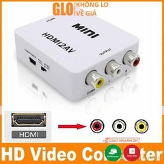 Box Chuyển Hdmi Ra Av Mini, Bộ Adapter Chuyển Đổi HDMI Sang AV