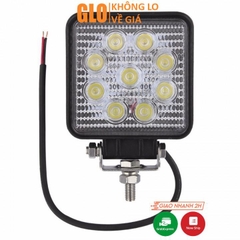 Đèn Trợ Sáng 9 Bóng Led Vuông