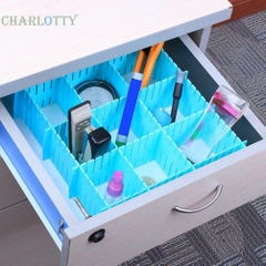 Combo 4 Thanh Nhựa Chia Vách Ngăn Tủ Giúp Sắp Xếp Đồ Đạc Gọn Gàng