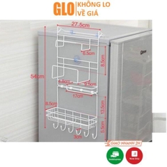 Bộ Kệ Gài Treo Tủ Lạnh Đa Năng