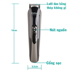 Tông Đơ Cắt Tóc 6 Trong 1 Kemei KM-600 Công Suất 5W