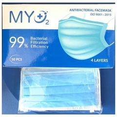 Khẩu Trang Y Tế 4 Lớp MY02, Nguyên Hộp 50 Cái