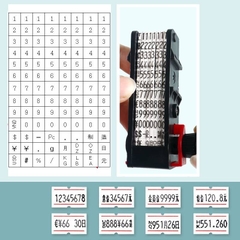 Máy Bắn Giá Tiền, Súng Bấm Giá Tiền MX-5500 EOS(Tặng Kèm 1 Lọ Mực + 1 Cuộn Tem), Hàng Xịn Bản In Sắc Nét, Núm Xoay Nhẹ