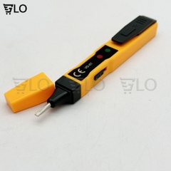 Bút Thử Điện Âm Tường Xuyên Tường Kèm Pin, Que Dò Điện Cảm Ứng Kỹ Thuật Số Thông Mạch Có Đèn Báo