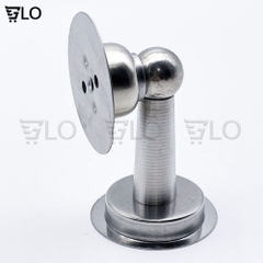 Hút Chặn Giữ Cửa Nam Châm Chống Va Đập, Hít Cửa Inox 304, Không Cần Khoan Kèm Keo 3m Dán Sàn Và Vít, Lực Hít Mạnh