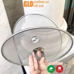 Nắp Vung Lưới Inox 25cm Chống Văng Dầu Mỡ Côn Trùng