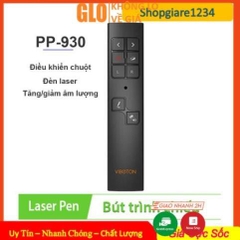 Bút Trình Chiếu Viboton PP-930 Kiêm Chuột Bay- Điều chỉnh âm thanh, Đèn Laser - Hàng Chính Hãng, Full Box - BH 06 T