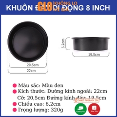 Khuôn Làm Bánh Cao Cấp Chống Dính Set 5 Chiếc, Khay Nướng Bánh Cupcake, Pizza, Làm Bánh Mì Bằng Thép Carbon An Toàn