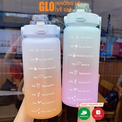 Bình Nước 2 Lít Chia Vạch Dành Cho Người Tập Gym Người Lười Uống Nước