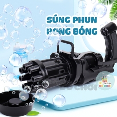 Súng Bắn Bong Bóng 8 Nòng Siêu Mạnh Cho Bé