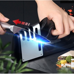 Dụng Cụ Mài Dao Kéo 4 In 1 Cao Cấp Thép Không Gỉ, Giúp Mài Nhanh, Siêu Sắc Bén, Lưỡi Mài Phủ Gốm Ceramic