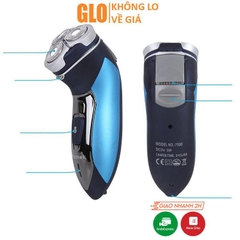 Máy Cạo Râu KEMEI KM-7390 3 Lưỡi Tròn Chống Nước Cao Cấp