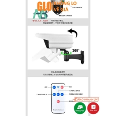 [Chống Trộm] Đèn Cảm Biến Chuyển Động Năng Lượng Mặt Trời Hình Camera 77 Đèn LED, Chống Nước Tuyệt Đối CL-877B 180W