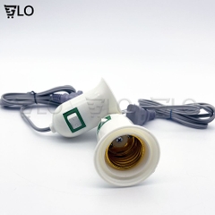Đuôi Đèn E27 Dài 1,5m Có Công Tắc - Phích Cắm