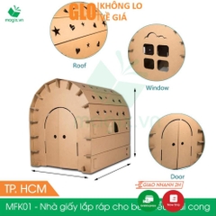 Nhà Giấy Carton Lắp Ráp Thông Minh Cho Bé Loại Lớn