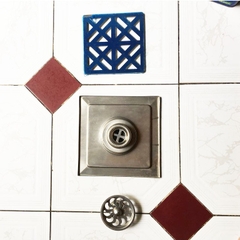 Ga Thoát Sàn Inox Lucky 20x20cm Kèm Lọc Rác Chống Hôi