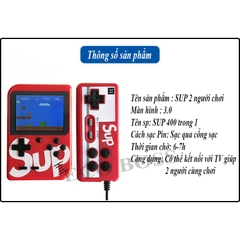 Máy Chơi Game Sup 400 Game In 1 Retro Kèm Tay Cầm Chơi Game 2 Người