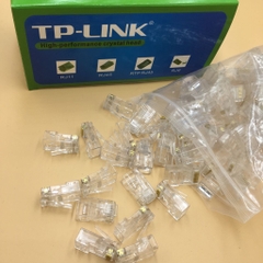 Kềm Bấm Mạng Xuyên Thấu, Combo 100 Đầu Hạt Mạng RJ45 TP-Link CAT6E/5E/5 Xuyên Thấu