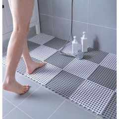 Thảm Nhựa Lót Sàn Phòng Tắm Ghép Nối 30x30cm Chống Trơn Trượt An Toàn Cho Bé, Cực Kỳ Êm Chân