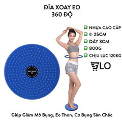 Đĩa Xoay Eo Cao Cấp Chịu Tải 380kg, Tập Thể Dục 360 Độ Giúp Giảm Mỡ Bụng, Bàn Xoay Eo Thon, Cơ Bụng Săn Chắc