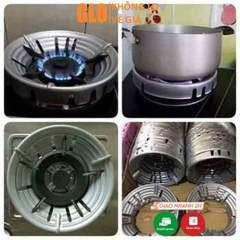 Vỉ Kiềng Chắn Gió Bếp Gas Tròn Giúp Tiết Kiệm Gas, Giúp Tập Trung Nhiệt Độ Nấu Đồ Ăn Nhanh Hơn