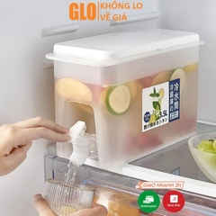 Bình Đựng Nước Trái Cây Có Vòi, Dung Tích 3.5l Để Tủ Lạnh Đi Dã Ngoại