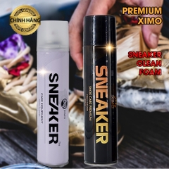 Chai Xịt Bọt Vệ Sinh Sạch Giày Sneaker Ximo Không Cần Giặt, Kèm Bàn Chải Và Khăn Lau