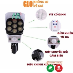 [Chống Trộm] Đèn Cảm Biến Chuyển Động Năng Lượng Mặt Trời Hình Camera 77 Đèn LED, Chống Nước Tuyệt Đối CL-877B 180W