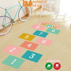 Miếng Dán Nhảy Lò Cò, Trang Trí Nhà Trẻ