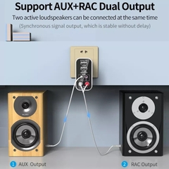 Bộ Thu Phát Bluetooth 5.0 K16, Chuyển Đổi Âm Thanh Stereo Không Dây AUX L/R 3.5mm Hỗ Trợ Đọc Thẻ TF/USB Kèm Remote