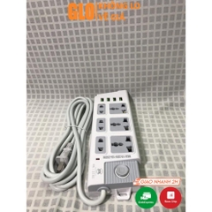 Ổ Cắm Điện CYX 218 Dân Dụng Có 4 Cổng Usb Tích Hợp Sạc Đa Năng, 3 Ổ Cắm 3 Chấu,3 Ổ Cắm 2 Chấu Dây Dài 3M Công Suất 2500W