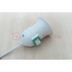 Đuôi Đèn E27 Dài 2m Có Công Tắc, Phích Cắm