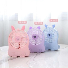 Quạt Cầm Tay Mini 4 Cánh Pin Sạc SS-2 N9 Có Đế Để Bàn