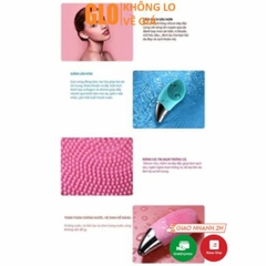 Máy Rửa Mặt Massage Nâng Cơ Mặt 3 In 1 Sonic Facial Brush Cao Cấp, Chống Nước Tuyệt Đối