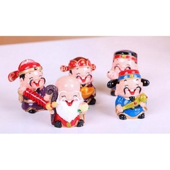 Bộ Tượng 5 Ông Thần Tài May Mắn Phong Thủy Gloshop