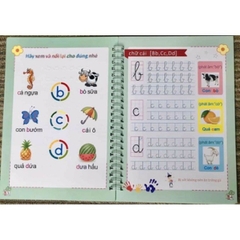 Combo 3 Quyển Luyện Tập Viết Chữ Số Đẹp, Luyện Nét Cơ Bản Kèm 2 Bút Mực Thần Kỳ 8 Ngòi