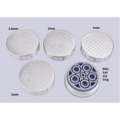 Khuôn Máy Ép Làm Bún Tươi, Mỳ Sợi, Mì Nui Mini 5 Đầu Cắt Inox Cho Nhà Bếp Gia Đình