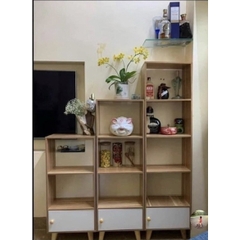 [Hỏa Tốc HCM] Kệ Sách Gỗ Đa Tầng Trang Trí Sang Trọng Phong Cách Bắc Âu