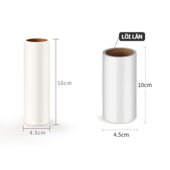Cây Lăn Bụi Quần Áo Loại Lớn 10cm/16cm, 2 Cuộn Lăn Thay Thế