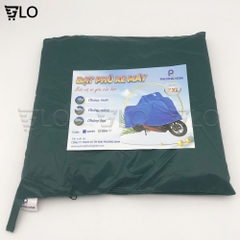 Áo Bạt Phủ Trùm Xe Máy Vải Dù Phủ PU Chống Thấm Tuyệt Đối