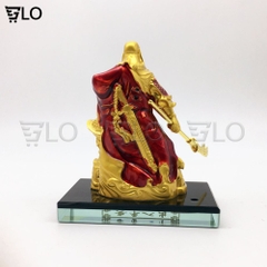 Tượng Quan Công Vân Trường Quan Vũ Nước Hoa Kèm Dây Ngọc Phong Thủy Trang Trí Taplo, Nhà Cửa