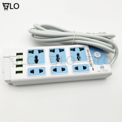 Ổ Cắm Điện CYX K208 K218 K238 Tích Hợp Cổng Sạc USB Đa Năng, Nhiều Lỗ Cắm, Công Suất 2500W